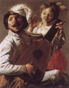 Hendrick Terbrugghen Duet oil on canvas